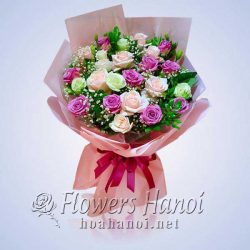 Bó hoa hồng mix 20-10 HPN05